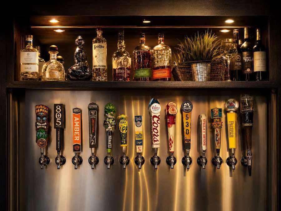 Fourteen beers on tap