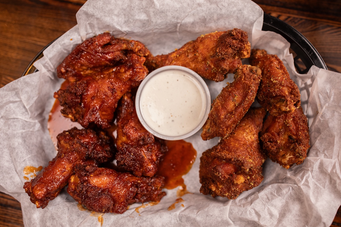 Buffalo wings with ranch